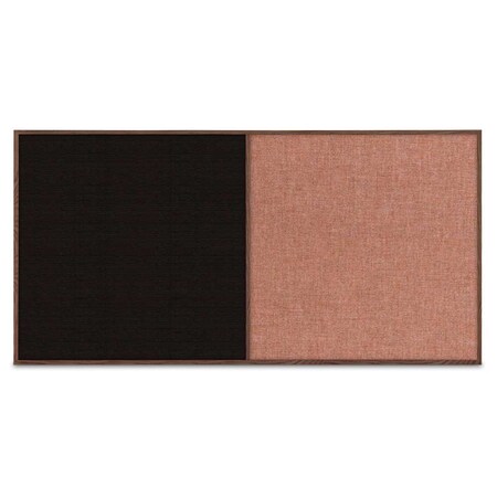 United Visual Products Enclosed Corkboard, 3 Door, 96"x48", 4" Fra UV3406-WHITE-KEYLIME